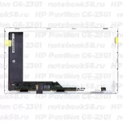 Матрица для ноутбука HP Pavilion G6-2301 (1366x768 HD) TN, 40pin, Матовая