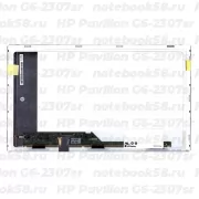 Матрица для ноутбука HP Pavilion G6-2307sr (1366x768 HD) TN, 40pin, Матовая