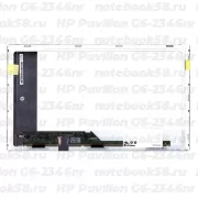 Матрица для ноутбука HP Pavilion G6-2346nr (1366x768 HD) TN, 40pin, Матовая