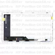 Матрица для ноутбука HP Pavilion G6-1205er (1366x768 HD) TN, 40pin, Матовая