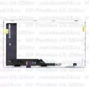 Матрица для ноутбука HP Pavilion G6-1210er (1366x768 HD) TN, 40pin, Матовая