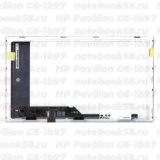 Матрица для ноутбука HP Pavilion G6-1b97 (1366x768 HD) TN, 40pin, Матовая