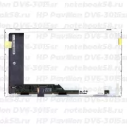 Матрица для ноутбука HP Pavilion DV6-3015sr (1366x768 HD) TN, 40pin, Матовая