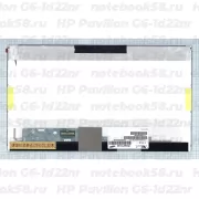 Матрица для ноутбука HP Pavilion G6-1d22nr (1366x768 HD) TN, 40pin, Матовая