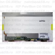 Матрица для ноутбука HP Pavilion G6-1081sr (1366x768 HD) TN, 40pin, Глянцевая