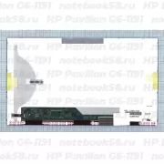 Матрица для ноутбука HP Pavilion G6-1191 (1366x768 HD) TN, 40pin, Матовая