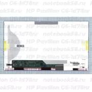 Матрица для ноутбука HP Pavilion G6-1d78nr (1366x768 HD) TN, 40pin, Матовая