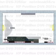 Матрица для ноутбука HP Pavilion DV6-3055sr (1366x768 HD) TN, 40pin, Матовая