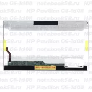 Матрица для ноутбука HP Pavilion G6-1d08 (1366x768 HD) TN, 40pin, Глянцевая