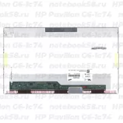 Матрица для ноутбука HP Pavilion G6-1c74 (1366x768 HD) TN, 40pin, Глянцевая