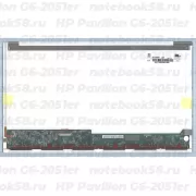 Матрица для ноутбука HP Pavilion G6-2051er (1366x768 HD) TN, 40pin, Глянцевая