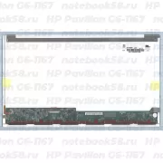 Матрица для ноутбука HP Pavilion G6-1167 (1366x768 HD) TN, 40pin, Глянцевая