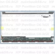 Матрица для ноутбука HP Pavilion G6-1d21 (1366x768 HD) TN, 40pin, Глянцевая