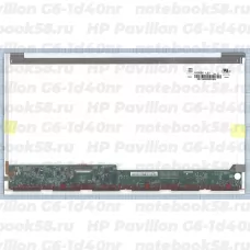 Матрица для ноутбука HP Pavilion G6-1d40nr (1366x768 HD) TN, 40pin, Глянцевая