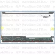 Матрица для ноутбука HP Pavilion G6-1d65 (1366x768 HD) TN, 40pin, Глянцевая