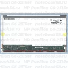 Матрица для ноутбука HP Pavilion G6-2315er (1366x768 HD) TN, 40pin, Глянцевая