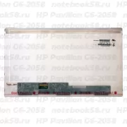 Матрица для ноутбука HP Pavilion G6-2058 (1366x768 HD) TN, 40pin, Матовая