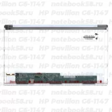 Матрица для ноутбука HP Pavilion G6-1147 (1366x768 HD) TN, 40pin, Глянцевая