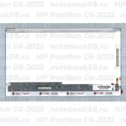 Матрица для ноутбука HP Pavilion G6-2022 (1366x768 HD) TN, 40pin, Глянцевая