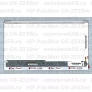 Матрица для ноутбука HP Pavilion G6-2339nr (1366x768 HD) TN, 40pin, Глянцевая