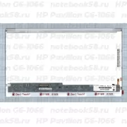 Матрица для ноутбука HP Pavilion G6-1066 (1366x768 HD) TN, 40pin, Глянцевая