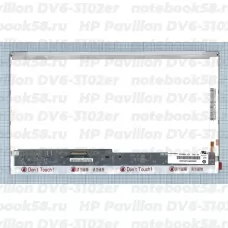 Матрица для ноутбука HP Pavilion DV6-3102er (1366x768 HD) TN, 40pin, Глянцевая