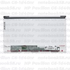 Матрица для ноутбука HP Pavilion G6-1d40nr (1366x768 HD) TN, 40pin, Матовая