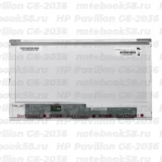 Матрица для ноутбука HP Pavilion G6-2036 (1366x768 HD) TN, 40pin, Глянцевая