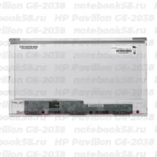 Матрица для ноутбука HP Pavilion G6-2038 (1366x768 HD) TN, 40pin, Глянцевая