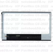 Матрица для ноутбука HP Pavilion G6-2022 (1366x768 HD) TN, 40pin, Глянцевая