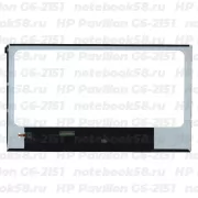 Матрица для ноутбука HP Pavilion G6-2151 (1366x768 HD) TN, 40pin, Глянцевая