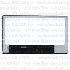 Матрица для ноутбука HP Pavilion G6-2300sr (1366x768 HD) TN, 40pin, Глянцевая