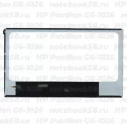 Матрица для ноутбука HP Pavilion G6-1026 (1366x768 HD) TN, 40pin, Глянцевая