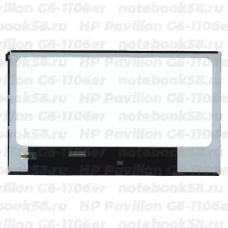 Матрица для ноутбука HP Pavilion G6-1106er (1366x768 HD) TN, 40pin, Глянцевая