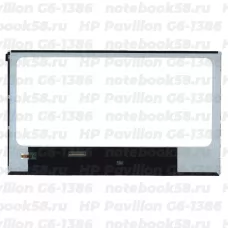 Матрица для ноутбука HP Pavilion G6-1386 (1366x768 HD) TN, 40pin, Глянцевая