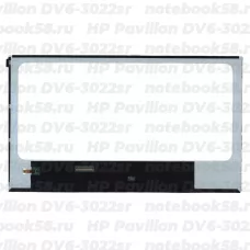 Матрица для ноутбука HP Pavilion DV6-3022sr (1366x768 HD) TN, 40pin, Глянцевая