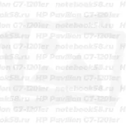 Матрица для ноутбука HP Pavilion G7-1201er (1600x900 HD+) TN, 40pin, Матовая