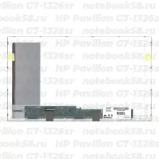 Матрица для ноутбука HP Pavilion G7-1326sr (1600x900 HD+) TN, 40pin, Матовая