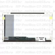 Матрица для ноутбука HP Pavilion G7-2051sr (1600x900 HD+) TN, 40pin, Матовая