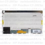 Матрица для ноутбука HP Pavilion G7-2051sr (1600x900 HD+) TN, 40pin, Глянцевая
