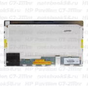 Матрица для ноутбука HP Pavilion G7-2111nr (1600x900 HD+) TN, 40pin, Глянцевая