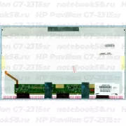 Матрица для ноутбука HP Pavilion G7-2315sr (1600x900 HD+) TN, 40pin, Глянцевая