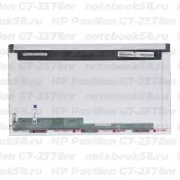 Матрица для ноутбука HP Pavilion G7-2378nr (1600x900 HD+) TN, 40pin, Матовая