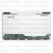 Матрица для ноутбука HP Pavilion G7-2316nr (1600x900 HD+) TN, 40pin, Глянцевая