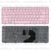 Клавиатура для ноутбука HP Pavilion G6-1027er Розовая