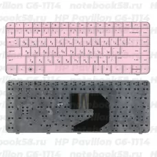 Клавиатура для ноутбука HP Pavilion G6-1114 Розовая