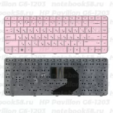 Клавиатура для ноутбука HP Pavilion G6-1203 Розовая