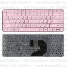 Клавиатура для ноутбука HP Pavilion G6-1209sr Розовая