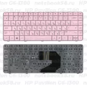Клавиатура для ноутбука HP Pavilion G6-1300 Розовая
