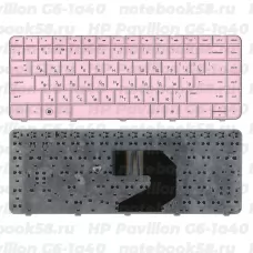 Клавиатура для ноутбука HP Pavilion G6-1a40 Розовая
